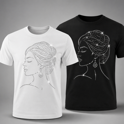 Tricou personalizat cu diamante